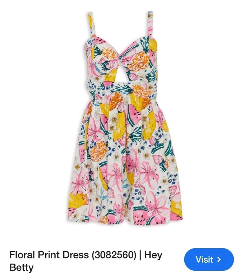 Hey Betty Floral Print Mini Dress