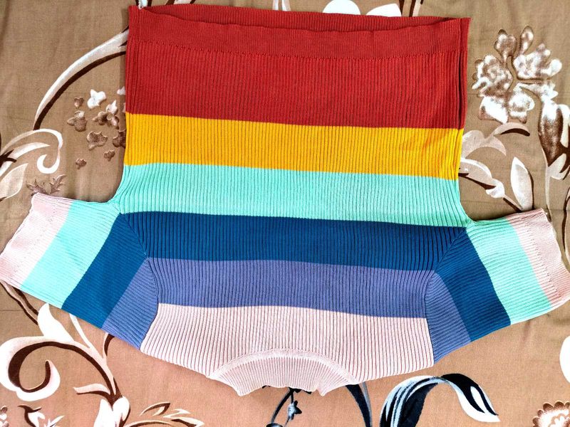 Rainbow Striped Top
