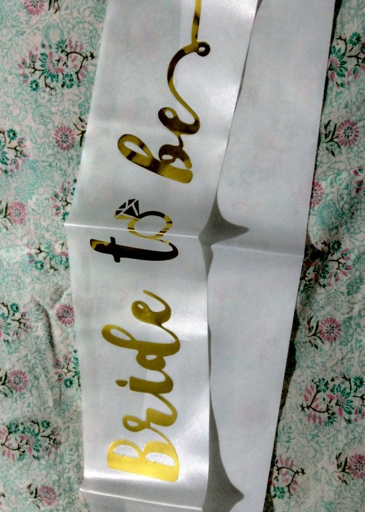 Bride To Be Sash🎽