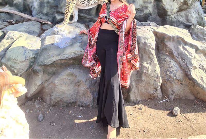 Handkerchief Pattern Crop Top