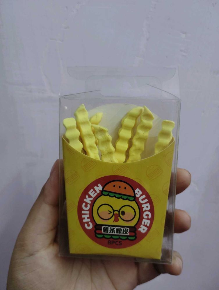 FRENCH FRIES ERASER -8 PCS PACK