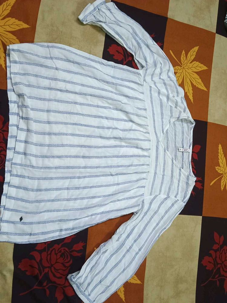 A College-Vibe Stripped Top