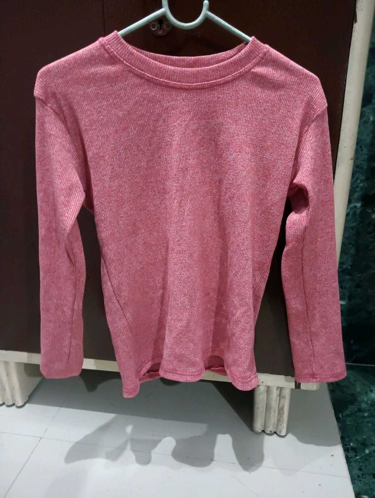 Pink Winter Top