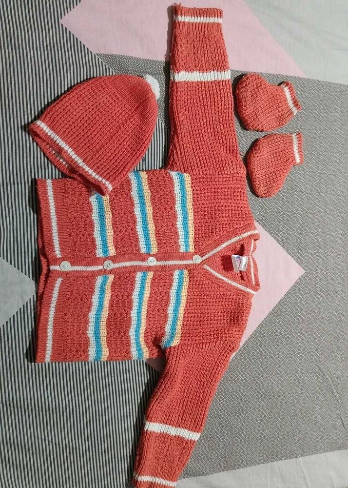 Knitted Baby Outfit Set