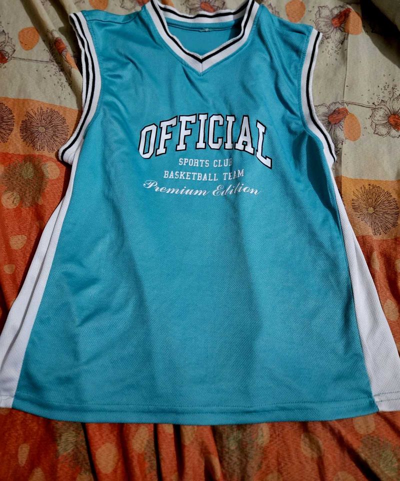 Turquoise Sports Jersey