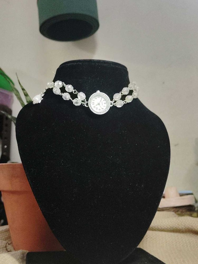 Beaded Watch Choker