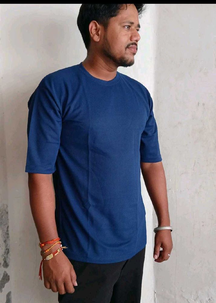 👕Premium Navy Blue Half Sleeve T-Shirt for Men👍