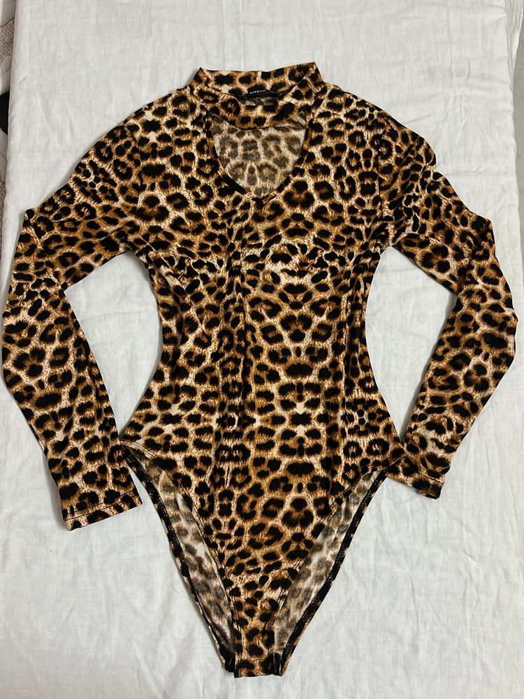 Leopard Print Bodysuit