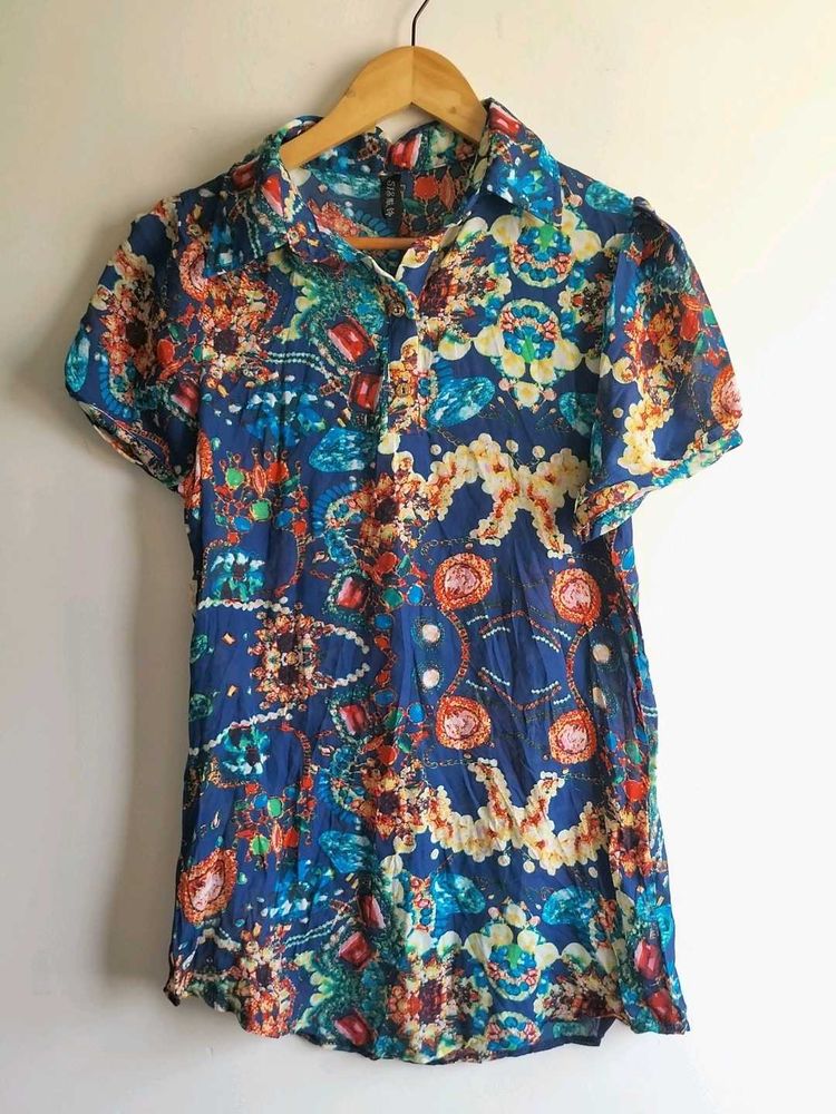 Multicolor Printed Tunics Combo Of 2