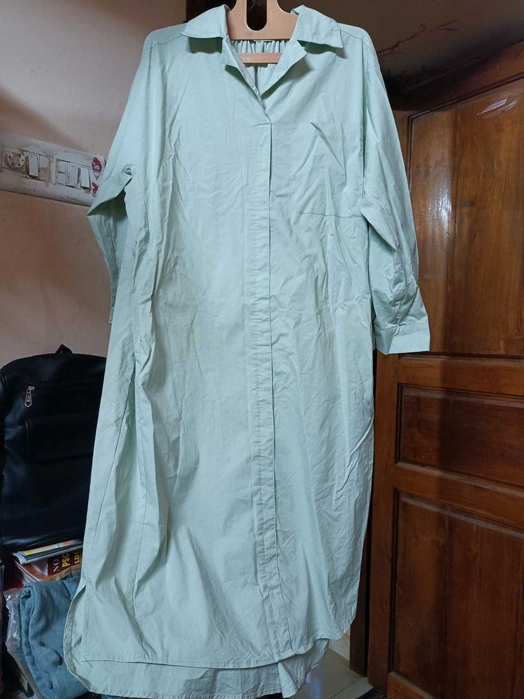 MINT GREEN SHIRT DRESS