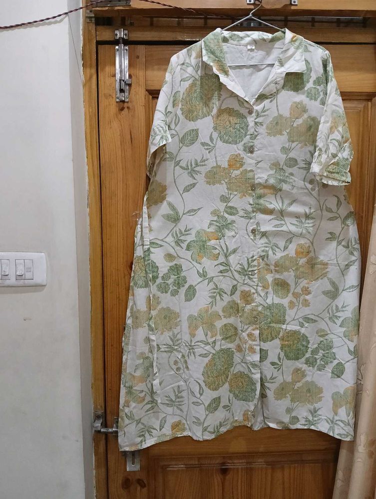 Floral Button-Up Dress