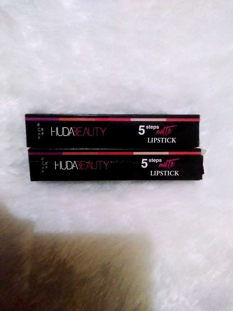 Huda Beauty 5 Steps Matte Lipstick Set