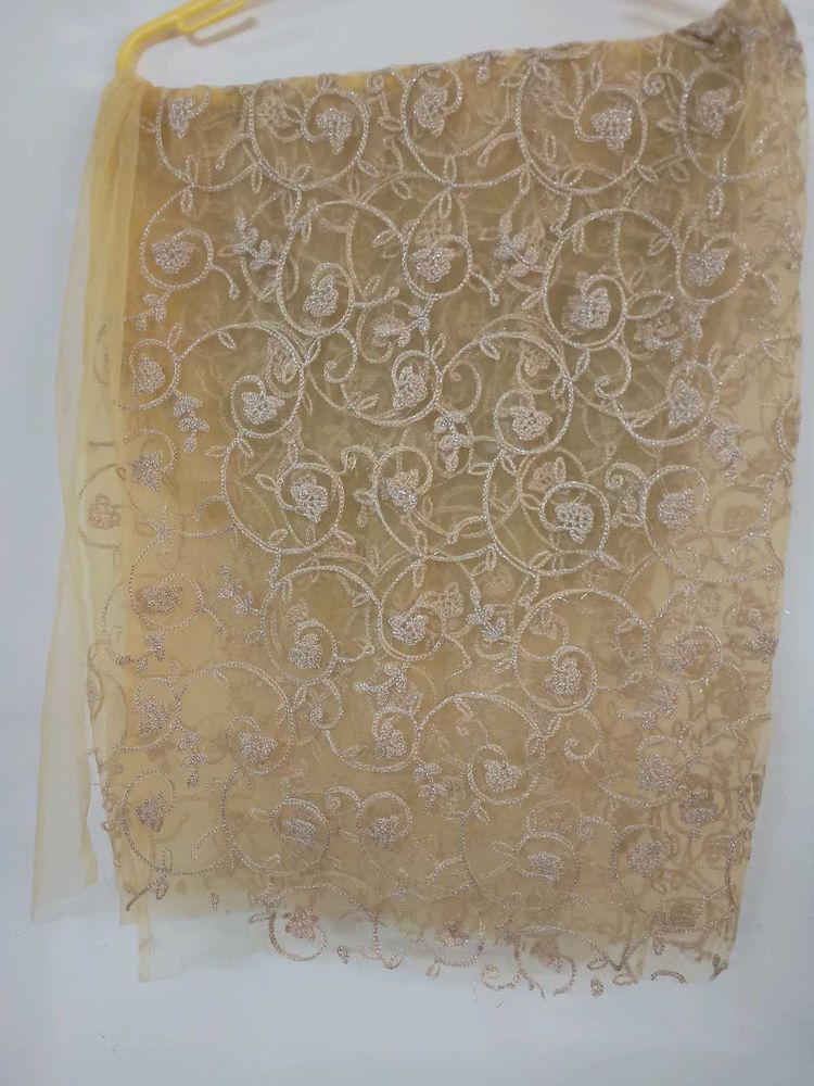 Beautiful embroidered net cloth 2 mtr