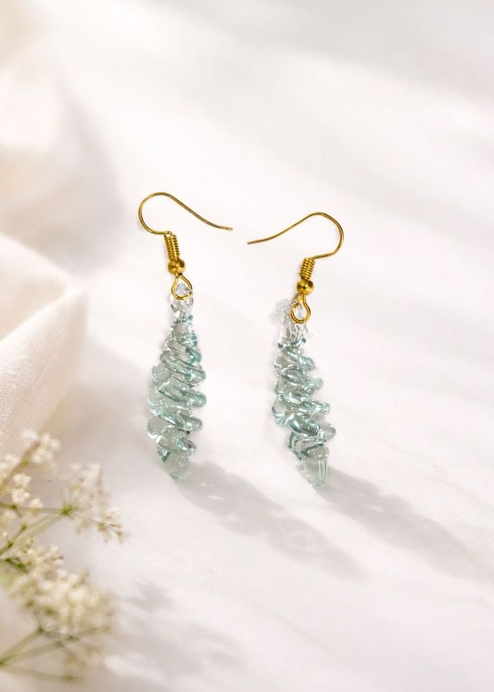 Dangle Spiral Drop Earrings