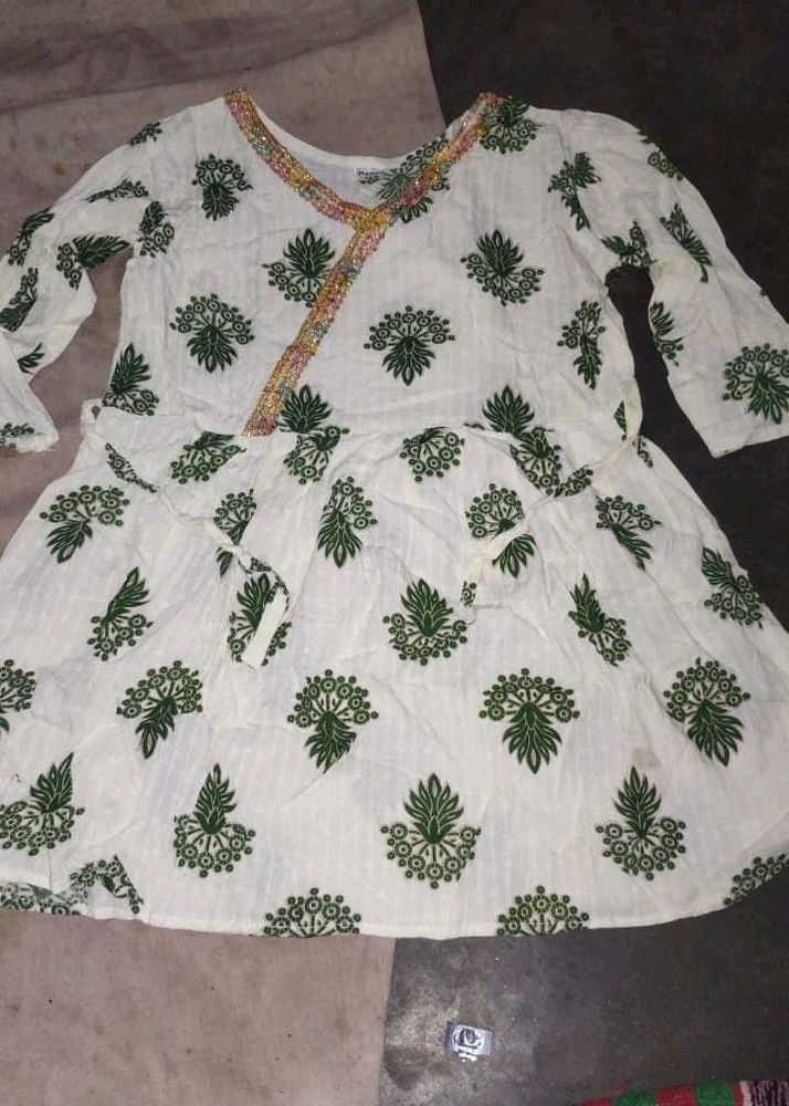 Stylish Floral Print Kurta