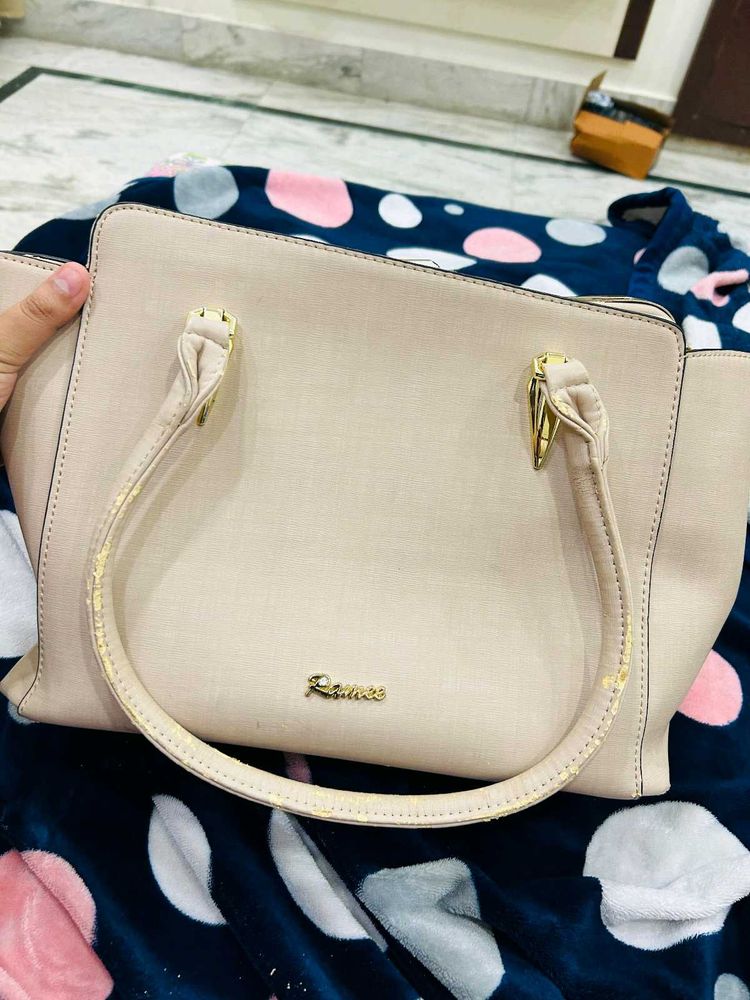 Beige &#34;Ramee&#34; Handbag