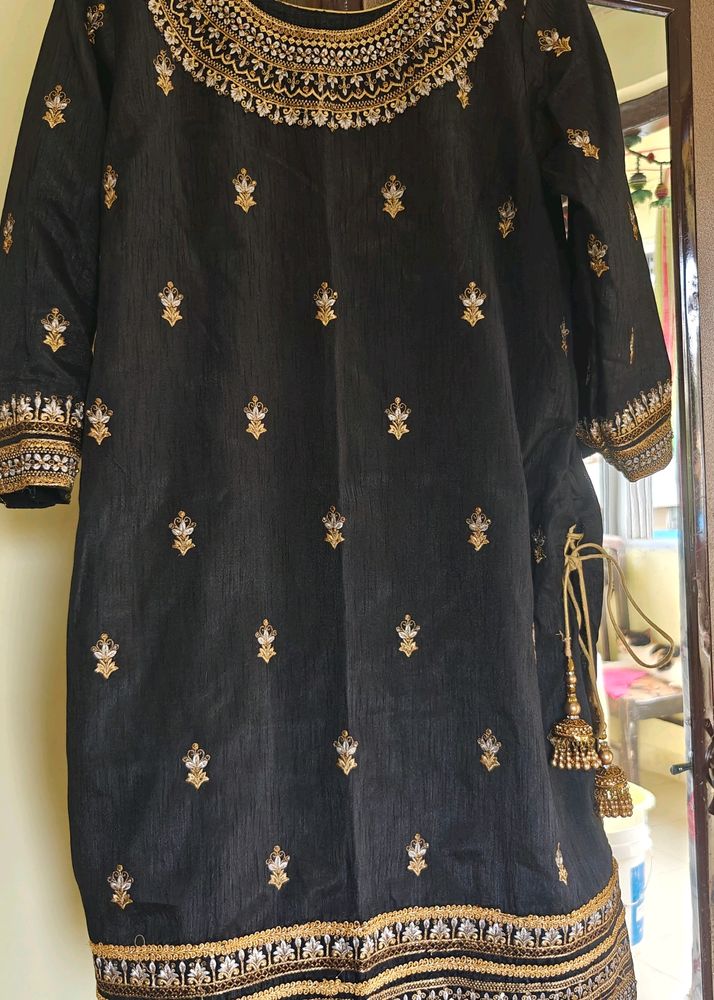Black Embroidery Suit Sale