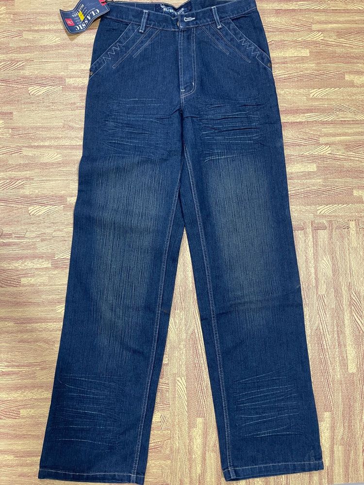Blue Legs Denim Baggy Jeans