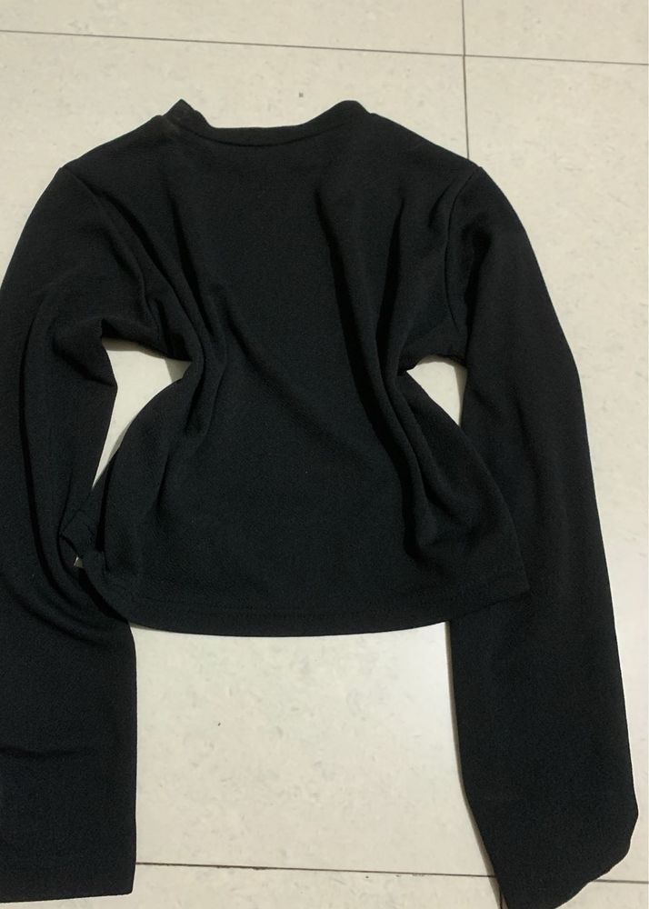 Simple Black Daily Wear Top