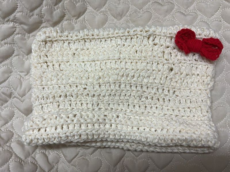 Crochet Hello Kitty Inspired beanie