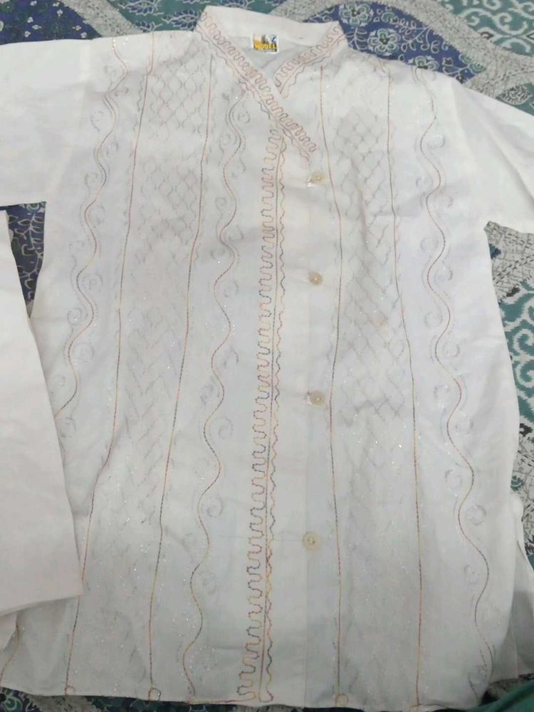 Elegant White Kurta Set