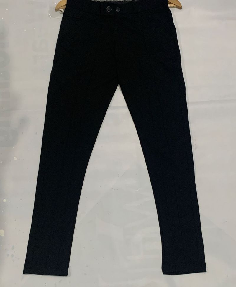 Black Lycra Stretchable Trousers for Boys 28