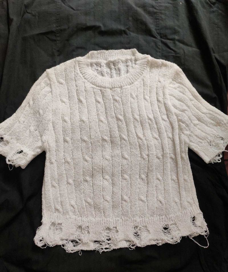 While Tshirt For Women And Girls⚪