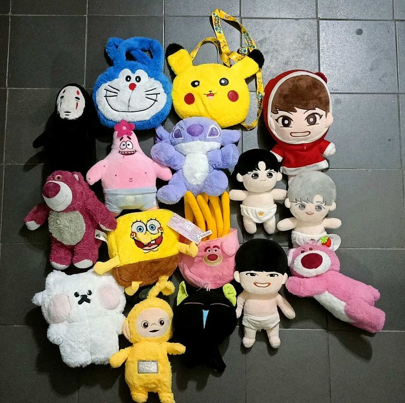 Assorted Plush Toys Collection