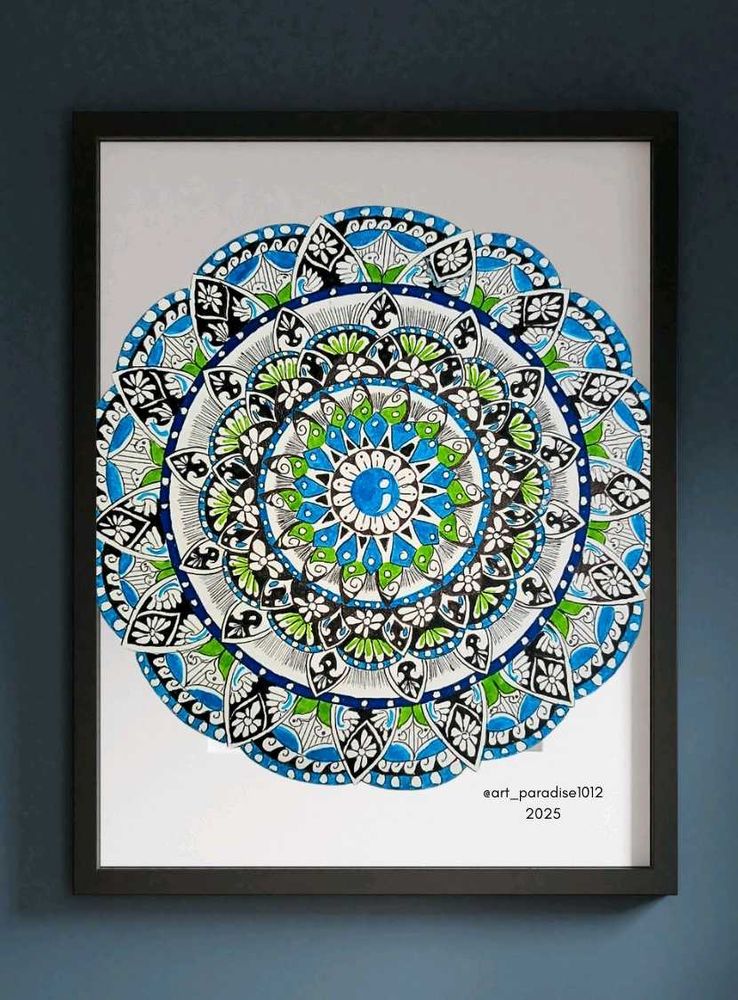 Framed Mandala Art Print