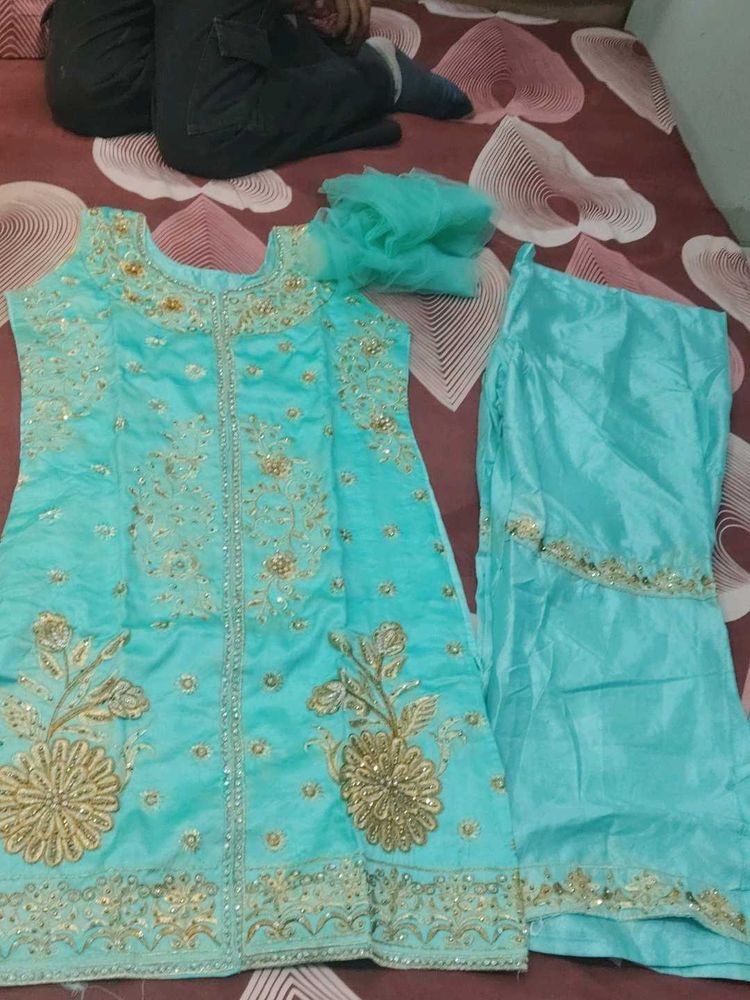 Elegant Embroidered Salwar Suit