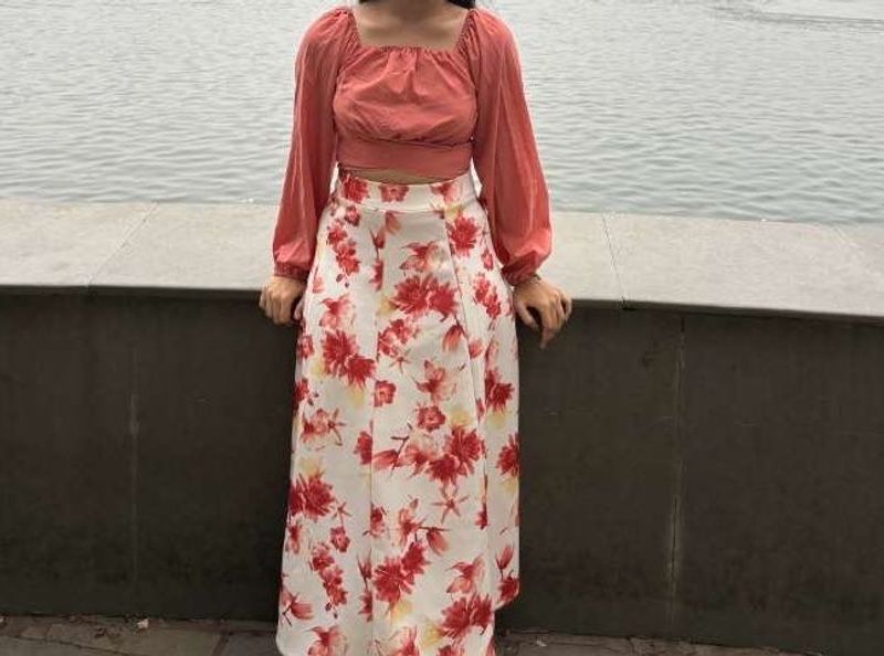 Floral Skirt &amp; Top Set