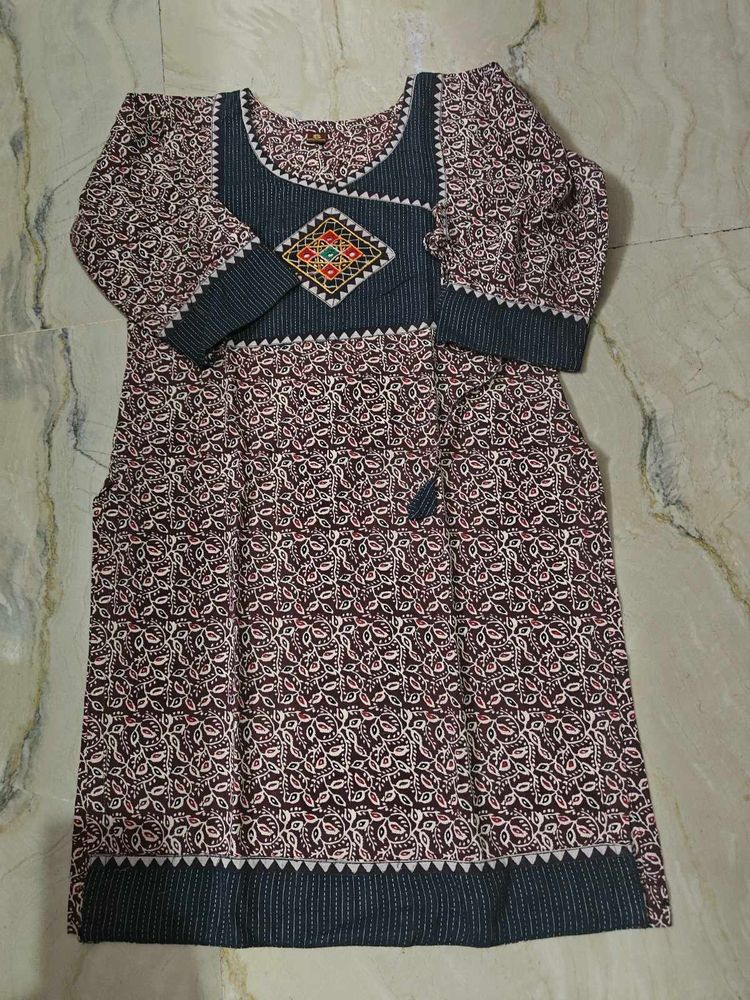 Ajrakh Print Short Kurti