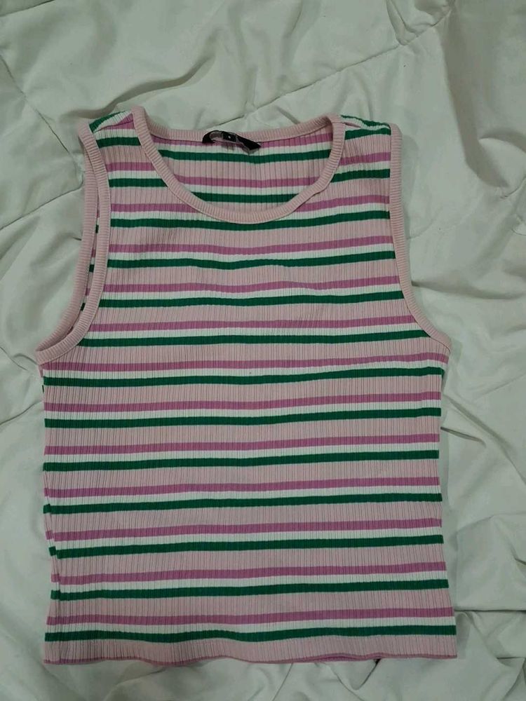 Striped Sleeveless Top