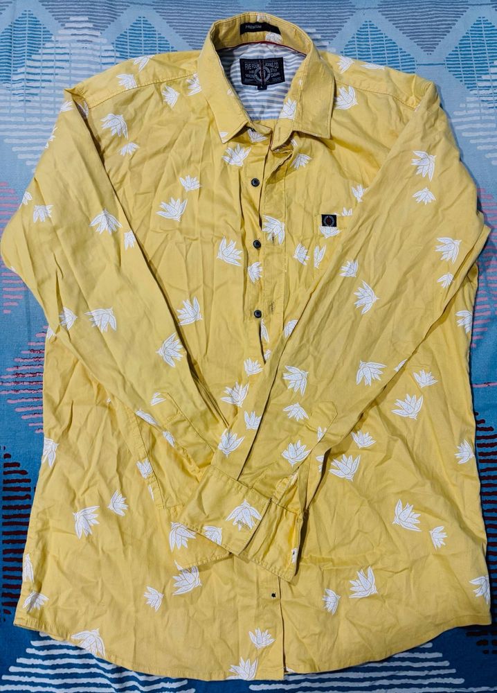 Yellow Printed Shirt
