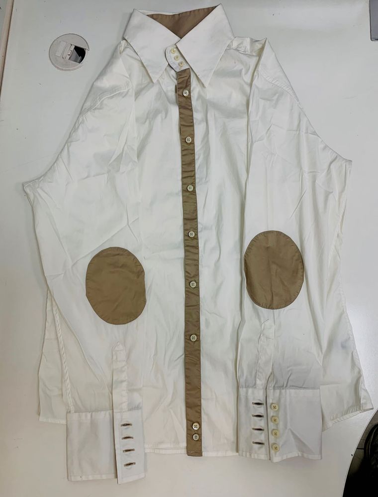 Unique Elbow Patch Button-Up
