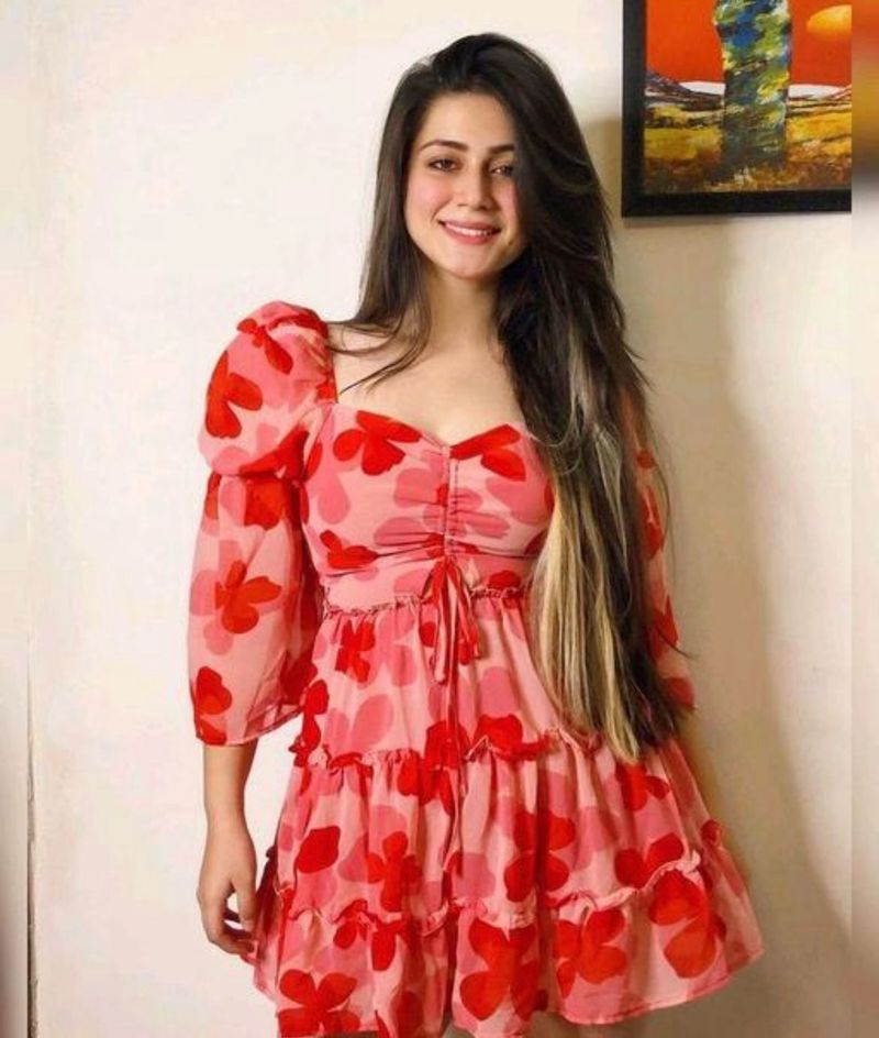 Floral Print Mini Dress