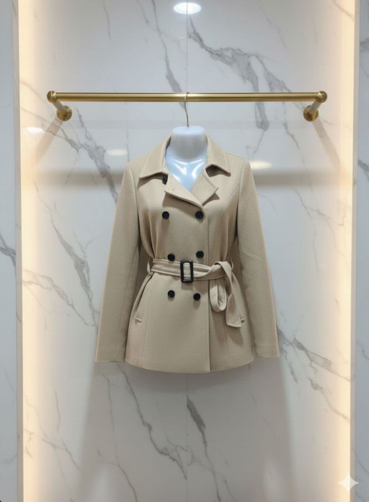 Premium Beige Trench Coat