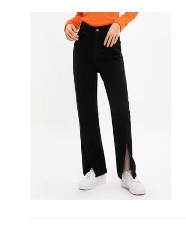 URBANIC Split Straight Leg Jeans