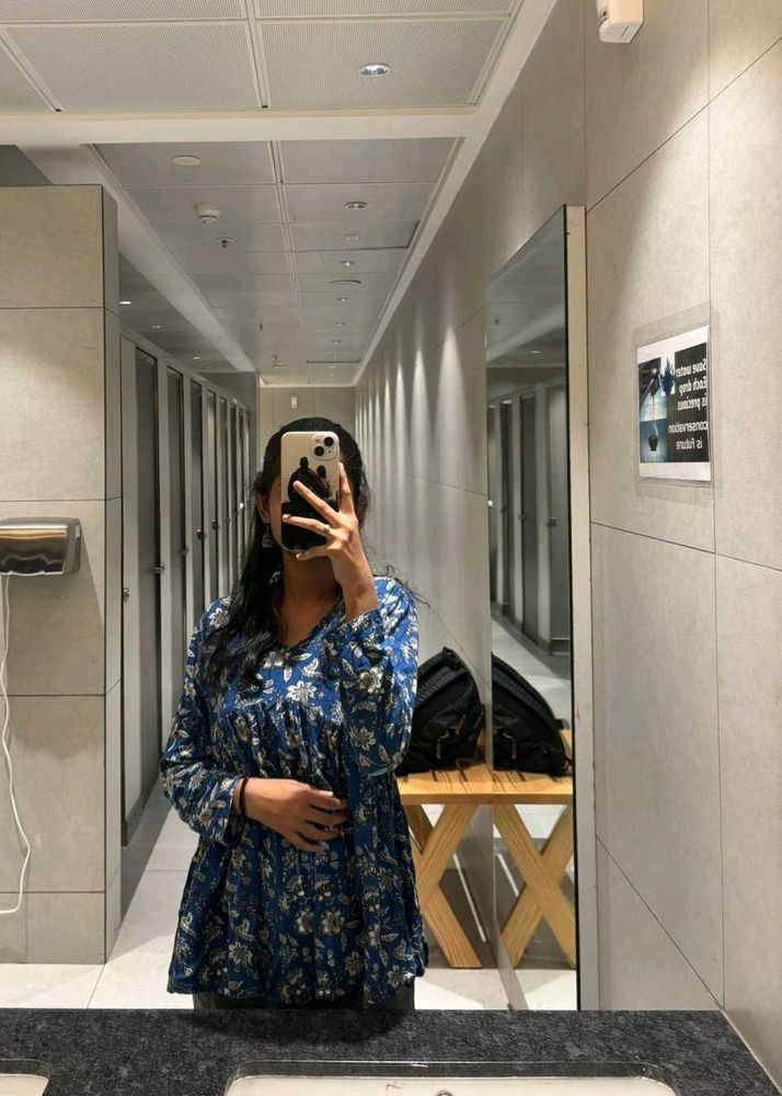 Peplum V Neck Kurti