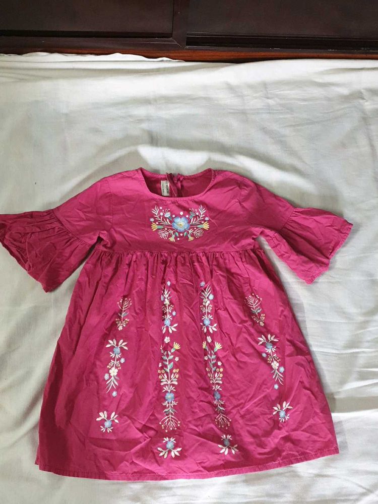Girls Cute Pink Dress From LC Waikiki