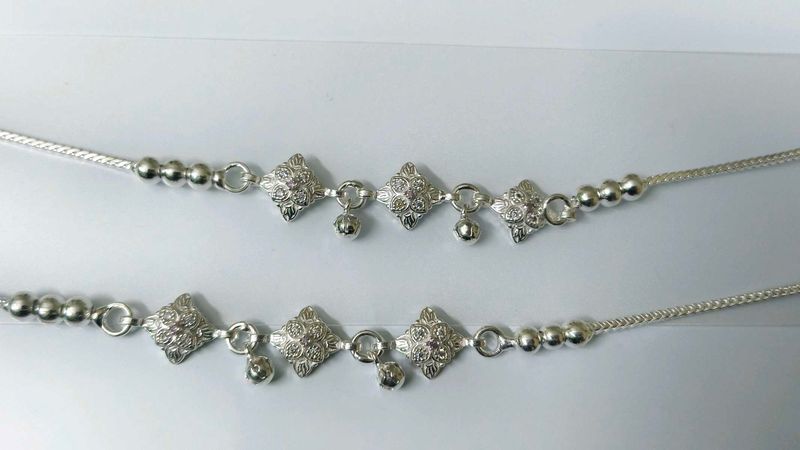 pure silver Anklets