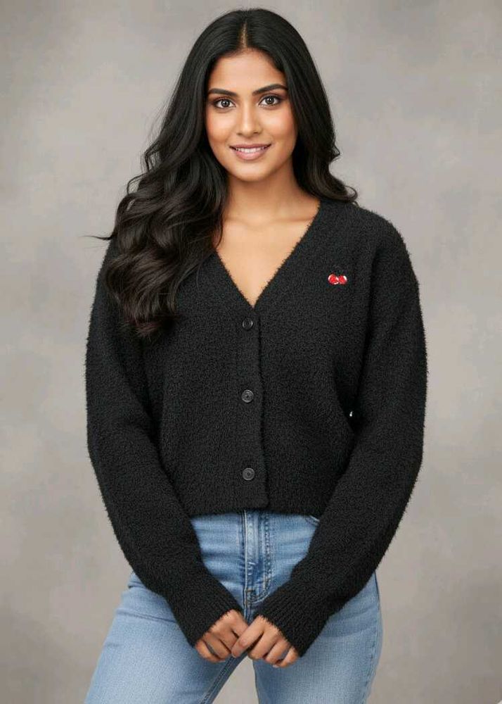Imported Cute Black Cardigan