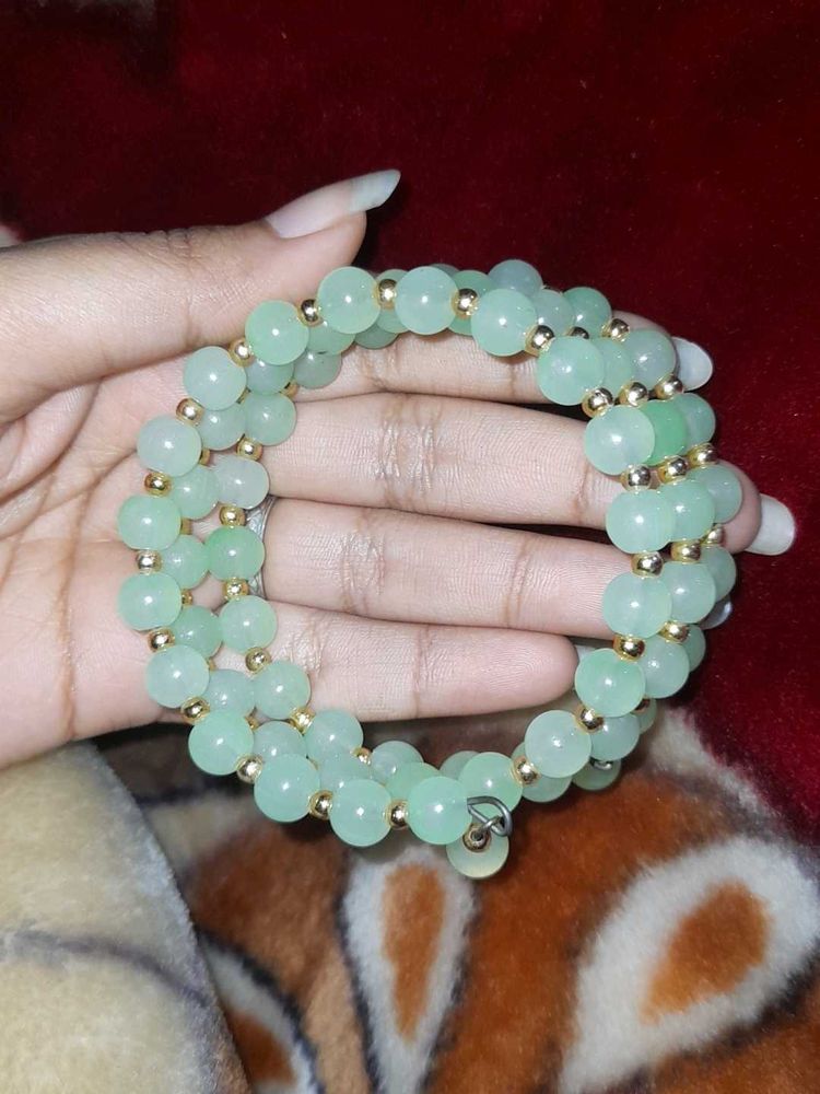 Mint Green Beaded Bracelet