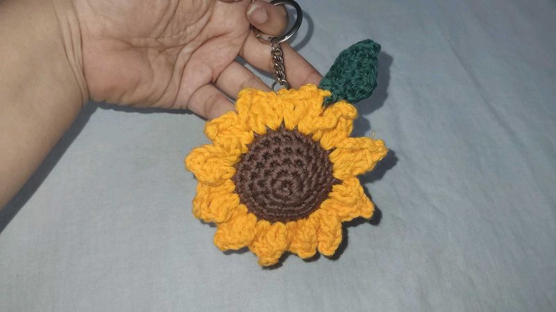 Sunflower Keychain