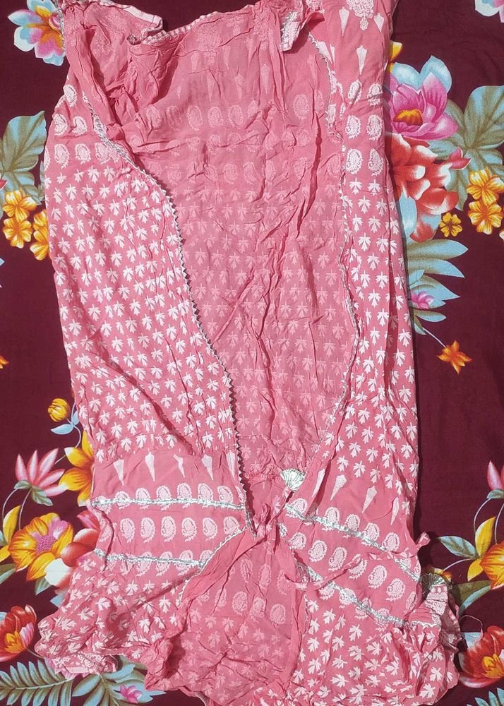 Pink Printed Fabric