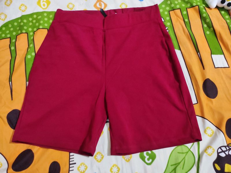 Maroon Cycling Shorts