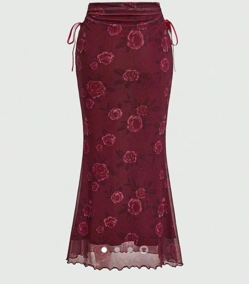 Floral Tied Skirt