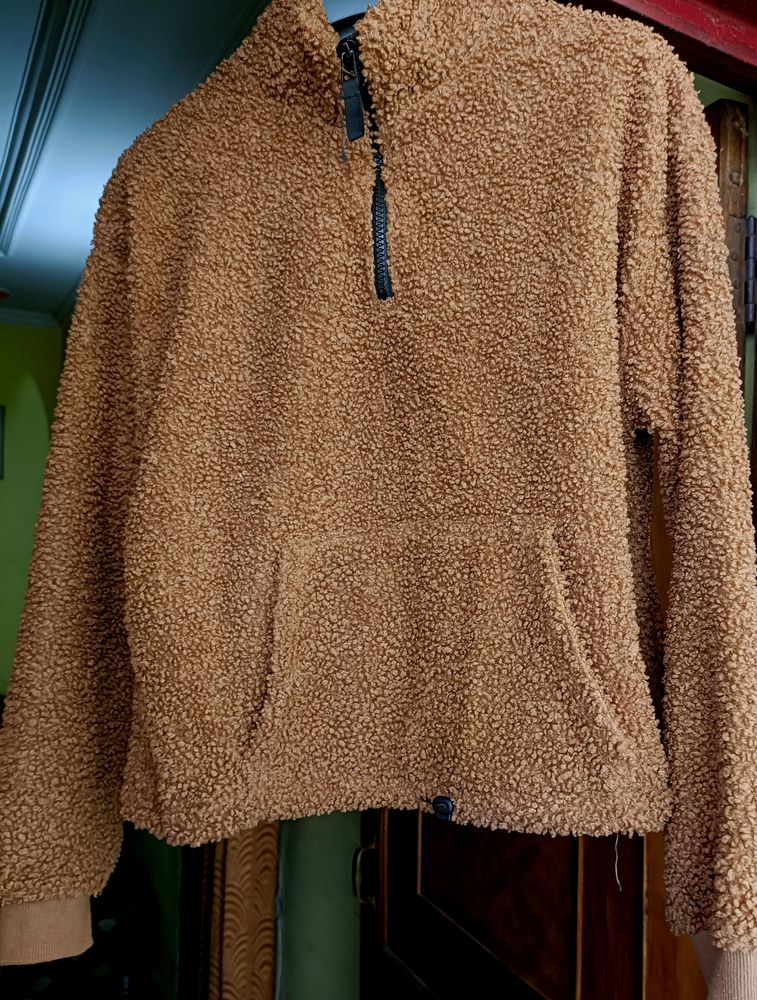 Brown Fleece Sweatshirt