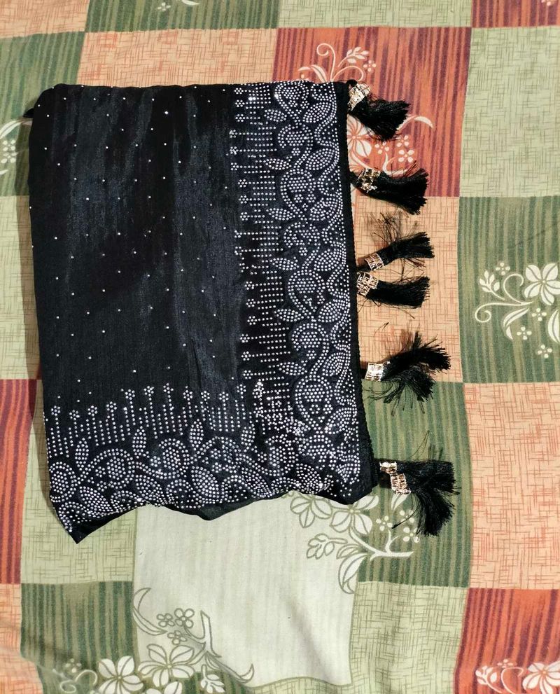 Elegant Black Saree