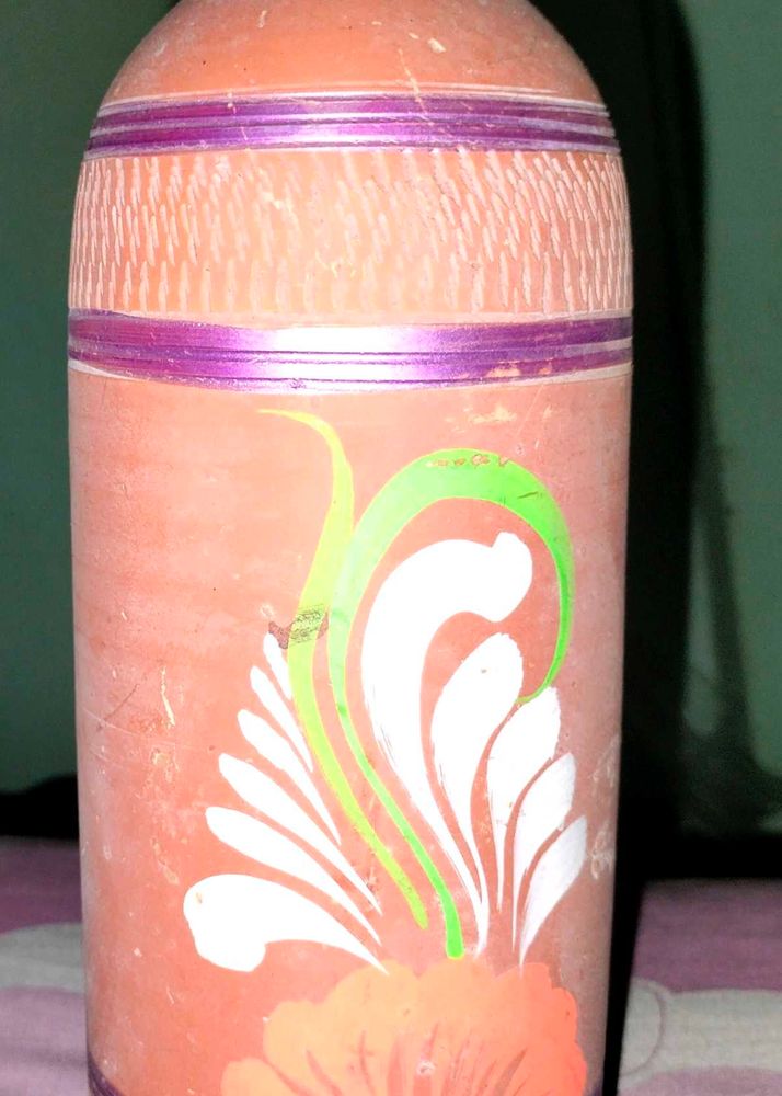 Clay Soil Handmade &amp; Handcrafted Water Bottle .